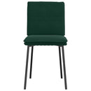 spisebordsstole 6 stk. velour mørkegrøn