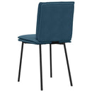 spisebordsstole 6 stk. velour blå