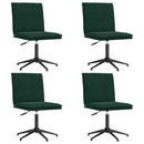 spisebordsstole 4 stk. velour mørkegrøn