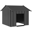 hundehus med tag 85x107x81 cm galvaniseret stål