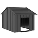 hundehus med tag 83x130x85 cm galvaniseret stål