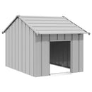 hundehus med tag 83x130x85 cm galvaniseret stål