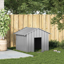 hundehus med tag 131x101x102 cm galvaniseret stål