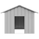 hundehus med tag 131x101x102 cm galvaniseret stål