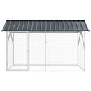 Fuglebur Antracit 227 x 112 x 141 cm Galvaniseret stål