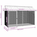 Fuglebur Antracit 227 x 112 x 141 cm Galvaniseret stål