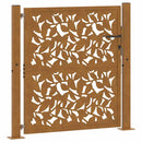 havelåge 100x100 cm vejrbestandigt stålbladdesign