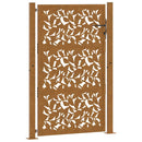 havelåge 100x125 cm vejrbestandigt stålbladdesign