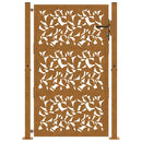 havelåge 100x125 cm vejrbestandigt stålbladdesign
