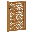 havelåge 100x125 cm vejrbestandigt stålbladdesign