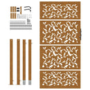 havelåge 100x200 cm vejrbestandigt stålbladdesign
