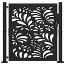 havelåge sort 100x100 cm stål bølgedesign