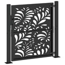 havelåge sort 100x100 cm stål bølgedesign