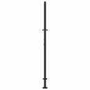 havelåge sort 100x175 cm stål bølgedesign