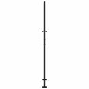 havelåge sort 100x200 cm stål bølgedesign