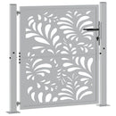 havelåge 100x100 cm vejrbestandigt stål bølgedesign
