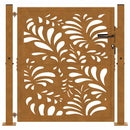 havelåge 100x100 cm vejrbestandigt stål bølgedesign