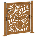 havelåge 100x100 cm vejrbestandigt stål bølgedesign