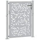 havelåge 100x125 cm vejrbestandigt stål flammedesign