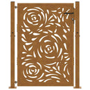 havelåge 100x125 cm vejrbestandigt stål flammedesign