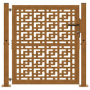 havelåge 100x100 cm vejrbestandigt stålkorsdesign