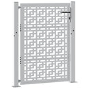 havelåge 100x125 cm vejrbestandigt stål med krydsdesign