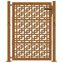 havelåge 100x125 cm vejrbestandigt stål med krydsdesign