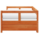 daybed m. udtræk madrasser 80x200cm massivt fyrretræ gyldenbrun