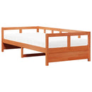daybed med madras 80x200 cm massivt fyrretræ gyldenbrun