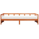 daybed med madras 90x200 cm massivt fyrretræ gyldenbrun
