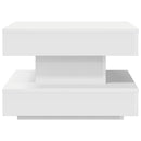 sofabord 360 grader drejeligt 50x50x34,5 cm hvid