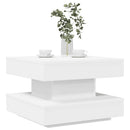 sofabord 360 grader drejeligt 50x50x34,5 cm hvid
