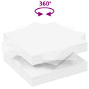sofabord 360 grader drejeligt 70x70x34,5 cm hvid