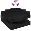 sofabord 360 grader drejeligt 70x70x34,5 cm sort