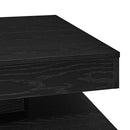 sofabord 360 grader drejeligt 70x70x34,5 cm sort