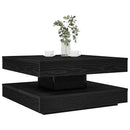 sofabord 360 grader drejeligt 70x70x34,5 cm sort