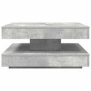 sofabord 360 grader drejeligt 70x70x34,5 cm betongrå