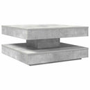 sofabord 360 grader drejeligt 70x70x34,5 cm betongrå