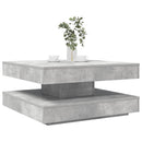 sofabord 360 grader drejeligt 70x70x34,5 cm betongrå