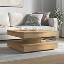 sofabord 360 grader drejeligt 70x70x34,5 cm kunsteg