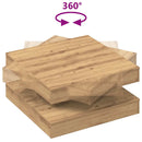 sofabord 360 grader drejeligt 70x70x34,5 cm kunsteg