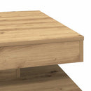 sofabord 360 grader drejeligt 70x70x34,5 cm kunsteg