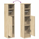 badeværelsesskab med rulleholder 20,5x22x90 cm sonoma-eg