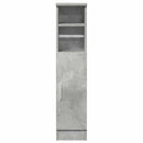 badeværelsesskab med rulleholder 20,5x22x90 cm betongrå