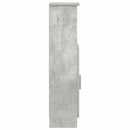 badeværelsesskab med rulleholder 20,5x22x90 cm betongrå