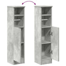 badeværelsesskab med rulleholder 20,5x22x90 cm betongrå
