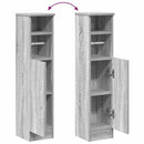 badeværelsesskab med rulleholder 20,5x22x90 cm grå sonoma-eg