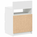 sengeborde 2 stk. med 2 skuffer 40x33x60 cm hvid