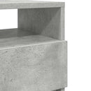sengebord med 2 skuffer 40x33x60 cm betongrå