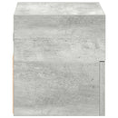 væghængt sengebord 45x26x28,5 cm betongrå